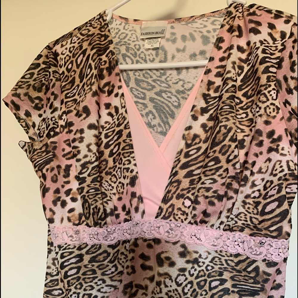 Fashion Bug, Women’s Blouse 👚& Leopard  - $12